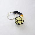 Keychain with a natural Citrine stone on a cord