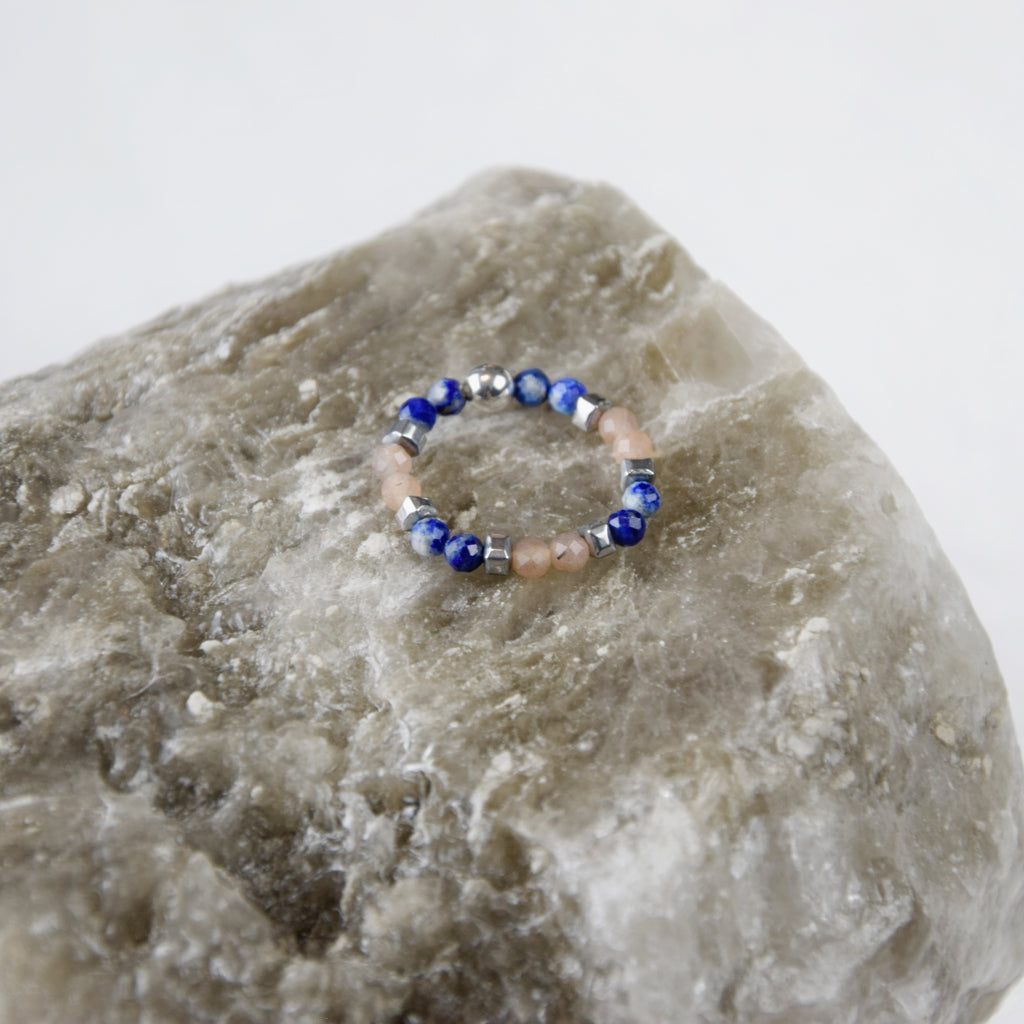 Lapis Lazuli Sunstone ring