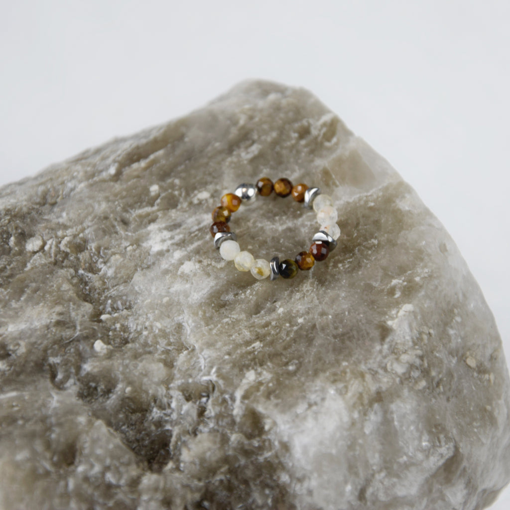 Tiger Eye Citrine Ring