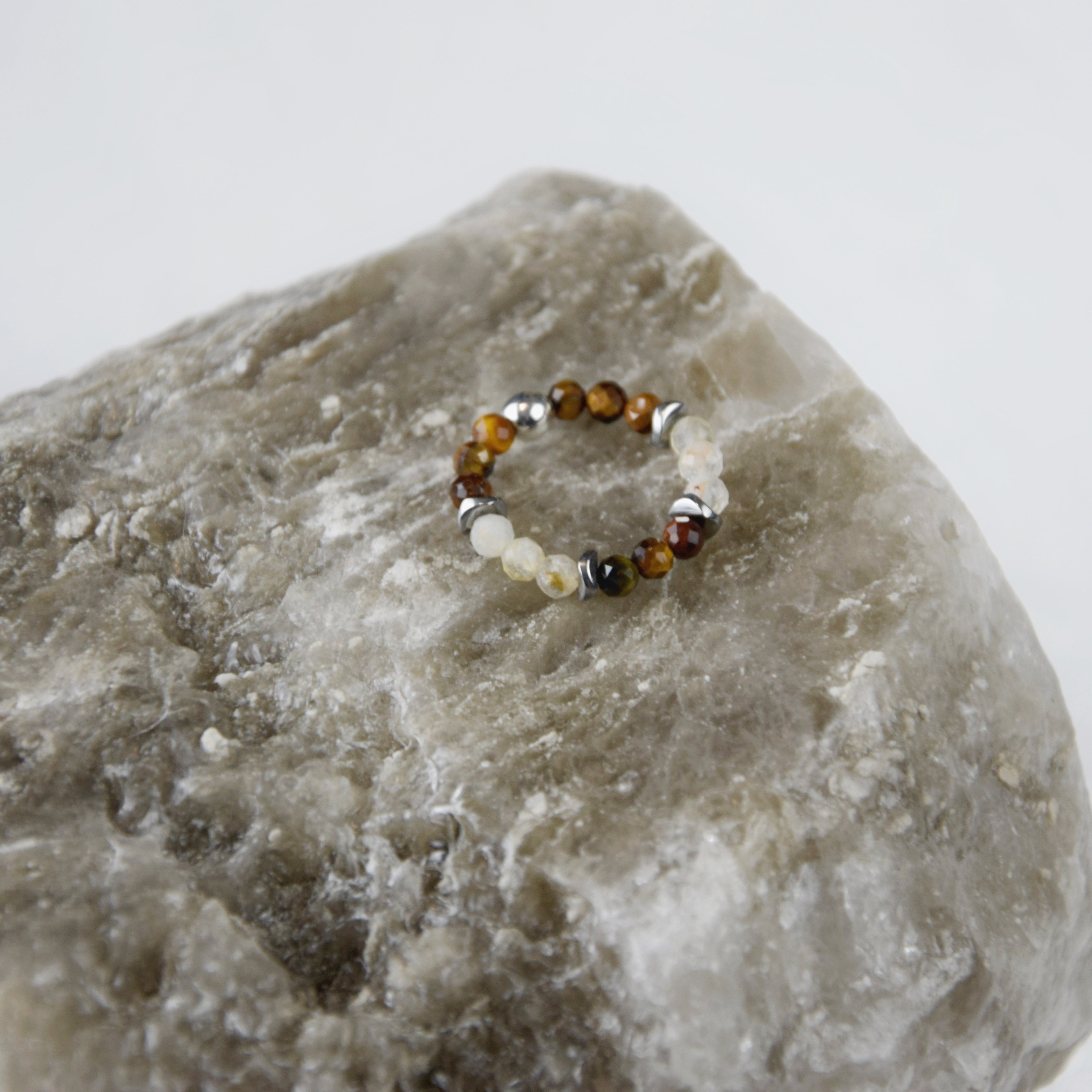 Tiger Eye Citrine Ring