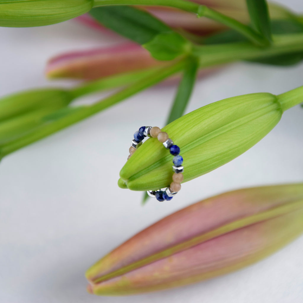 Lapis Lazuli Sunstone ring