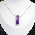Natural Amethyst stone on a chain