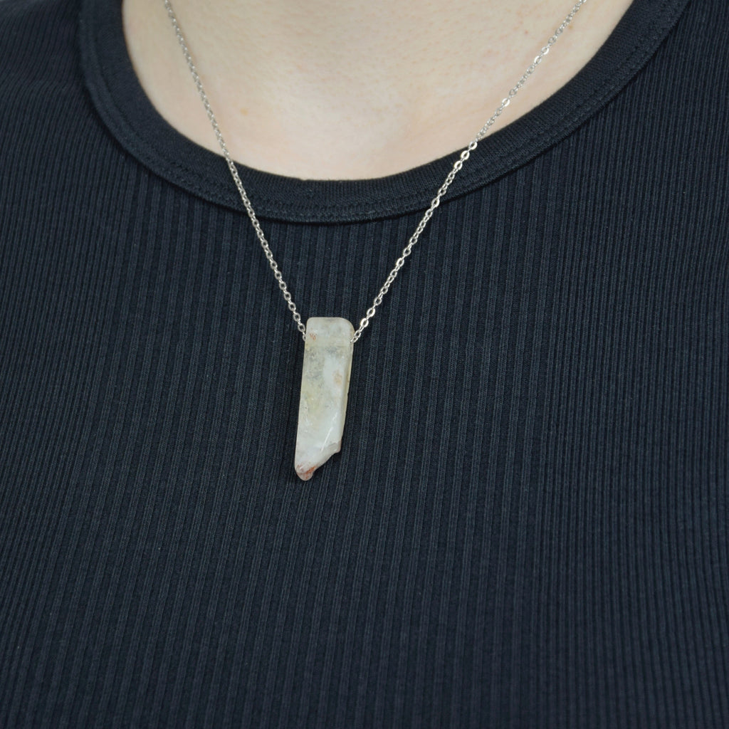 Natural Citrine stone on a chain