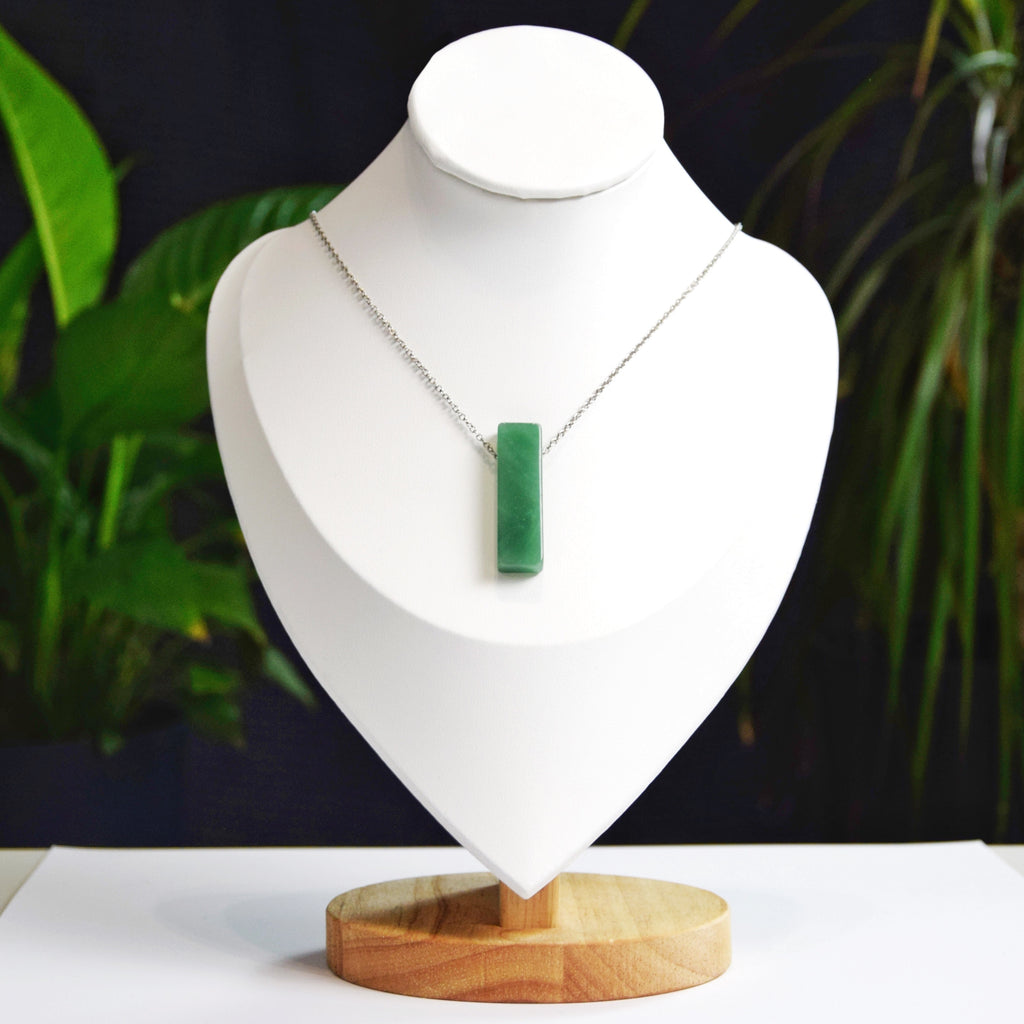 Natural Aventurine stone on a chain