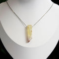 Natural Citrine stone on a chain