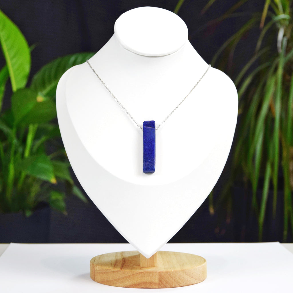 Natural Lapis Lazuli stone on a chain