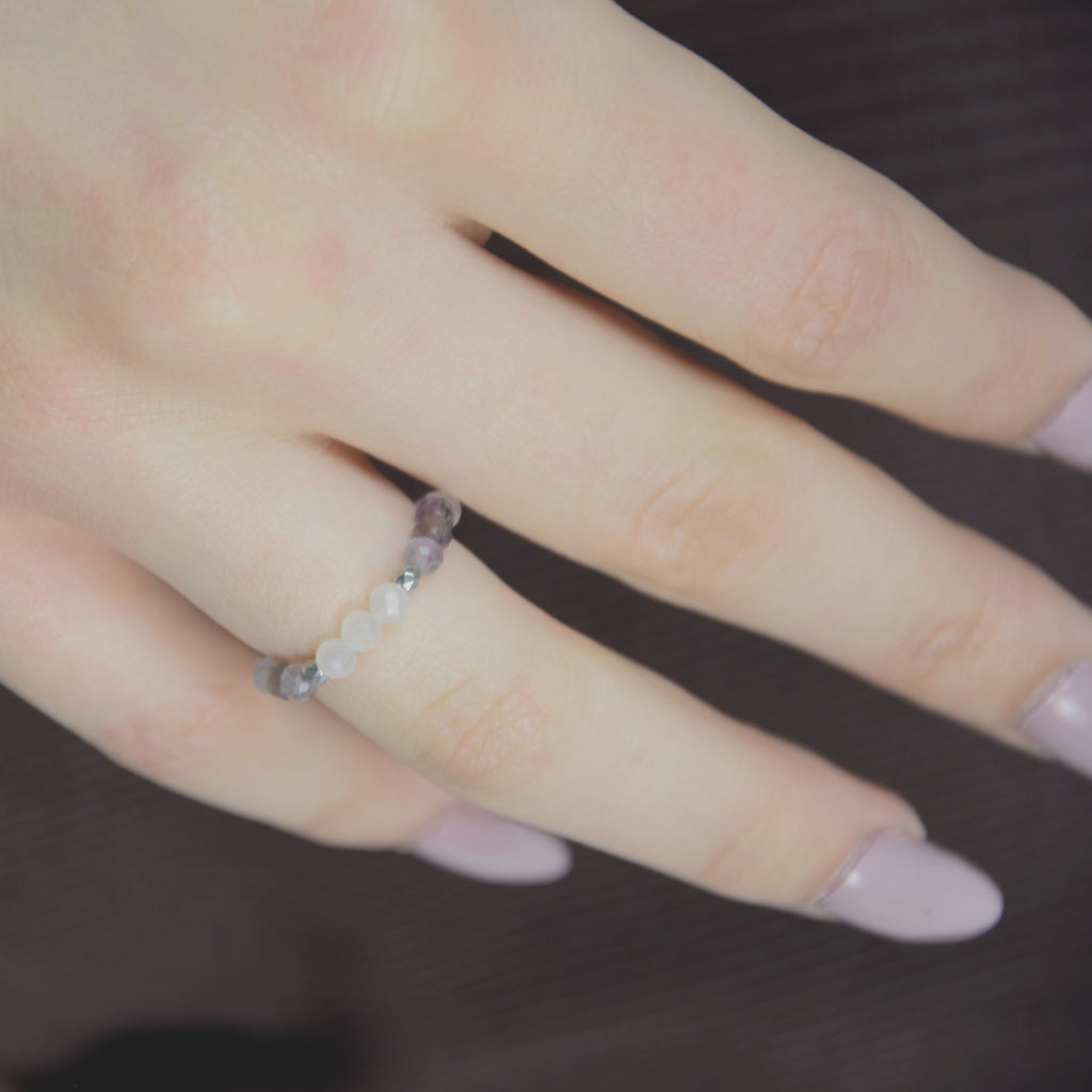 Amethyst Rose Quartz ring