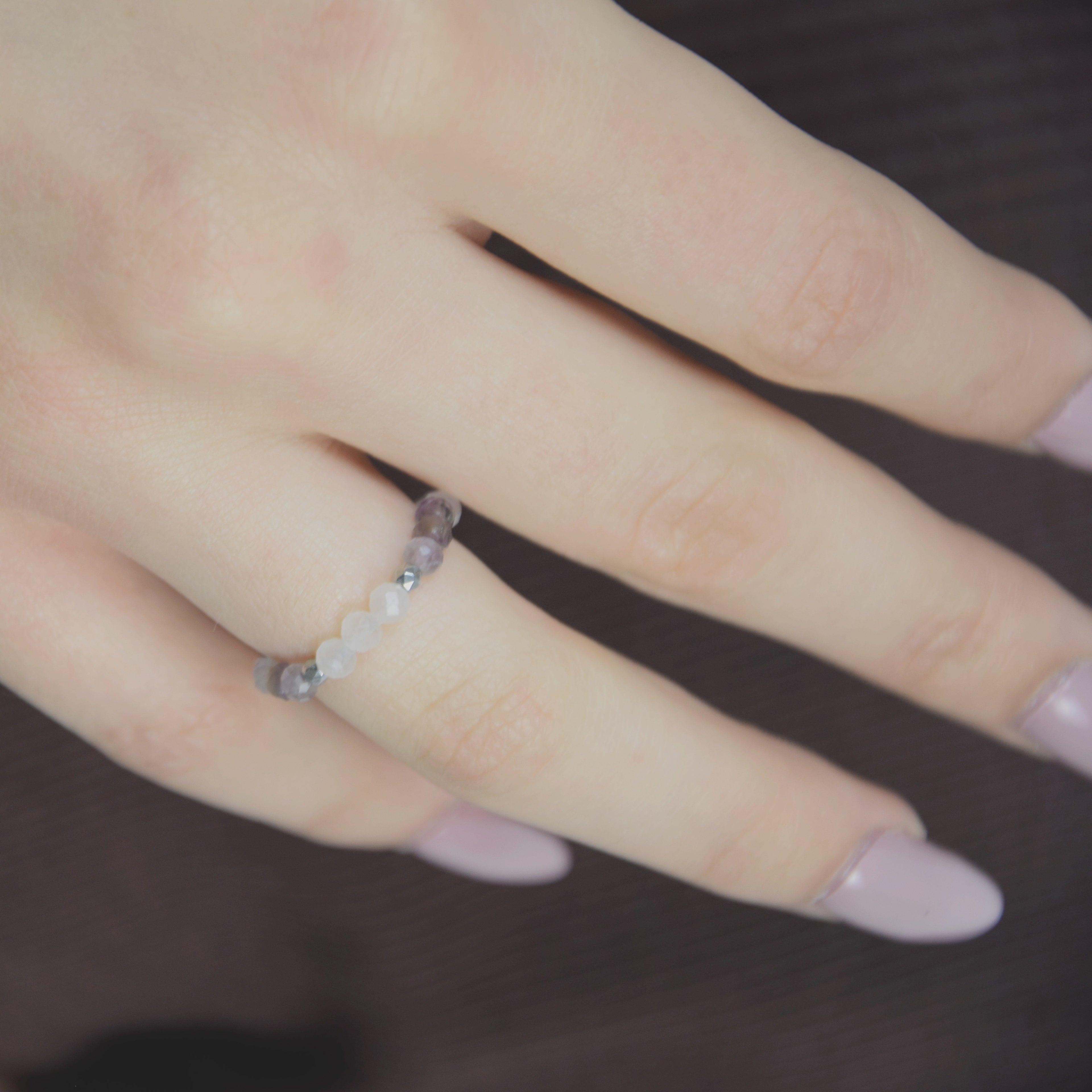 Amethyst Rose Quartz ring