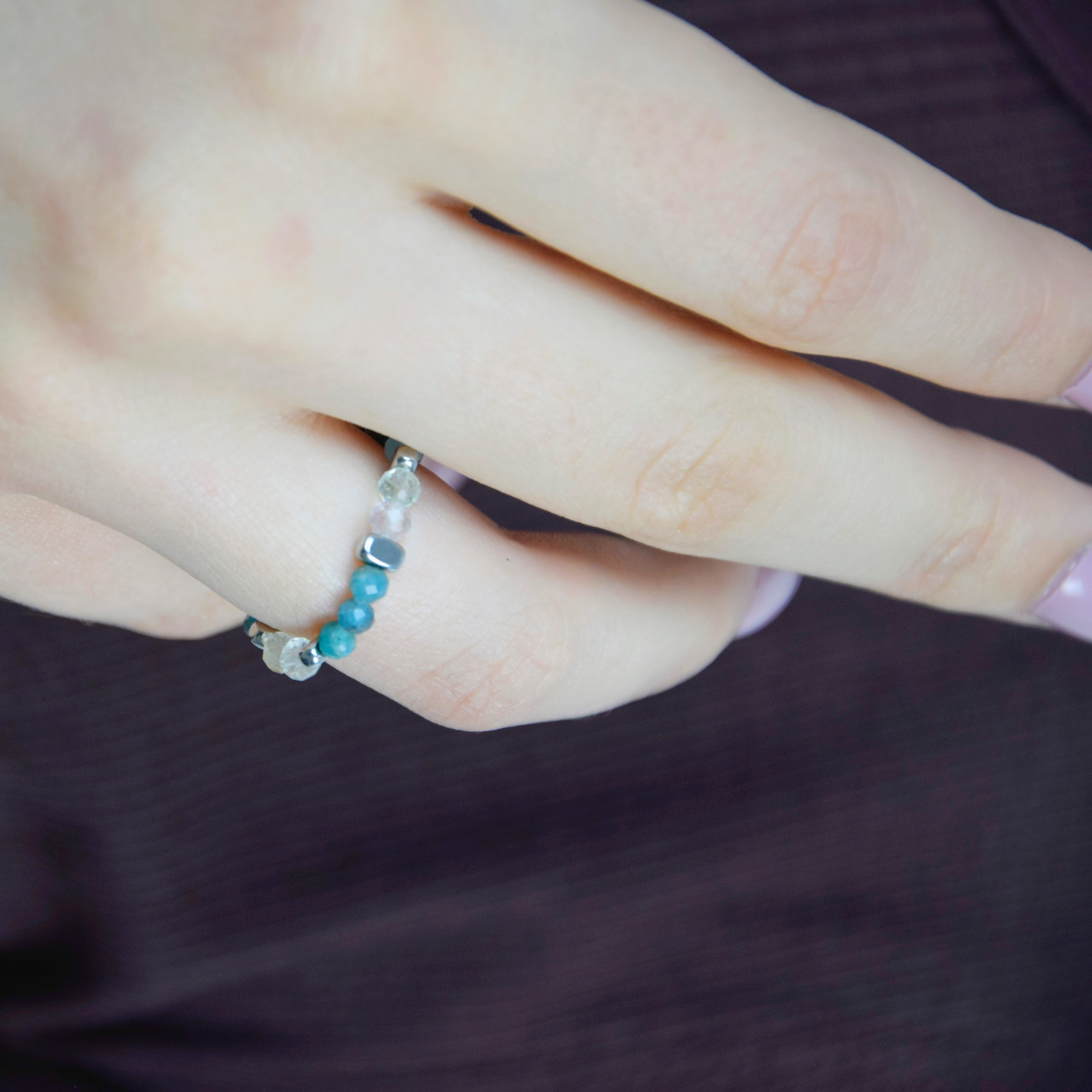 Apatite Fluorite Ring