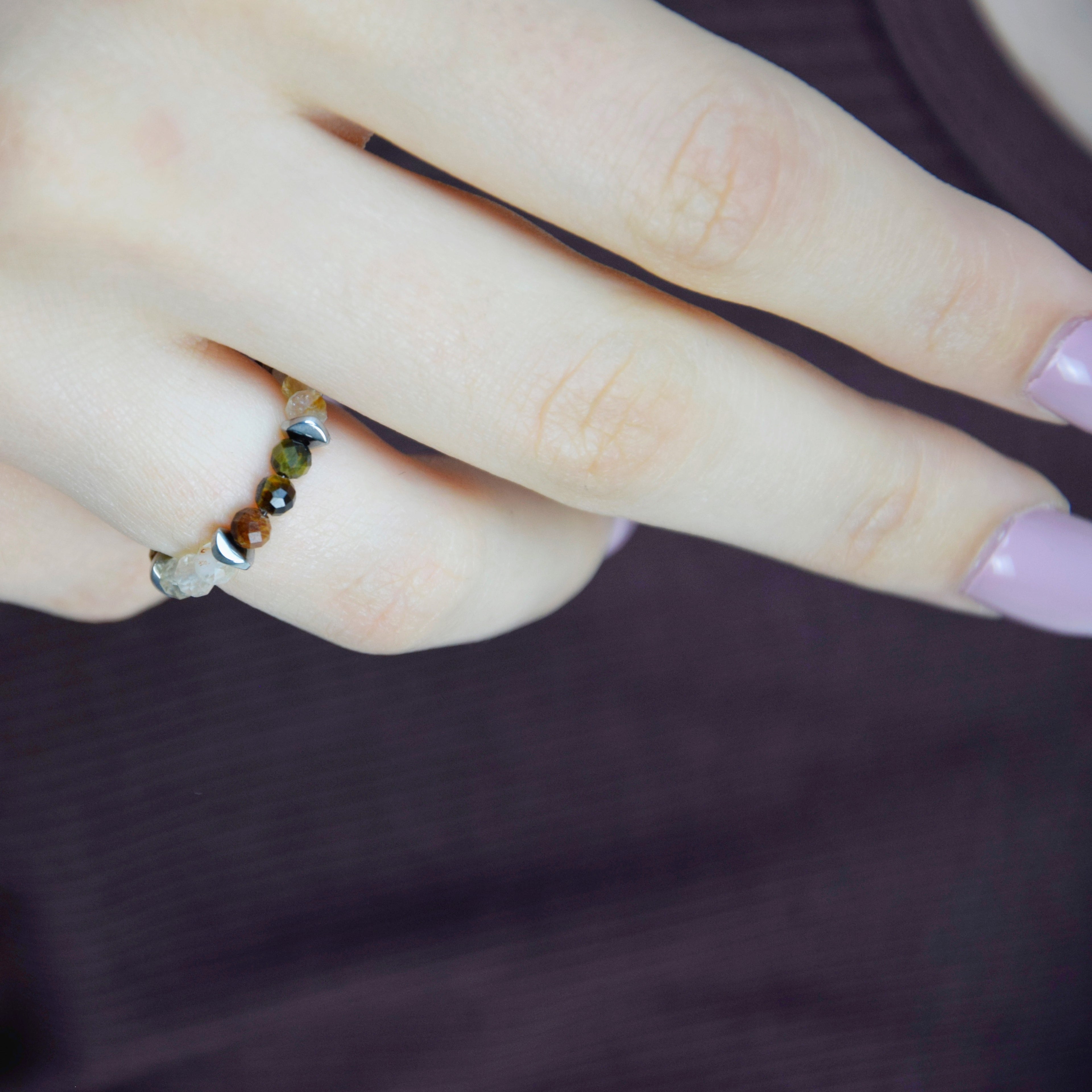 Tiger Eye Citrine Ring