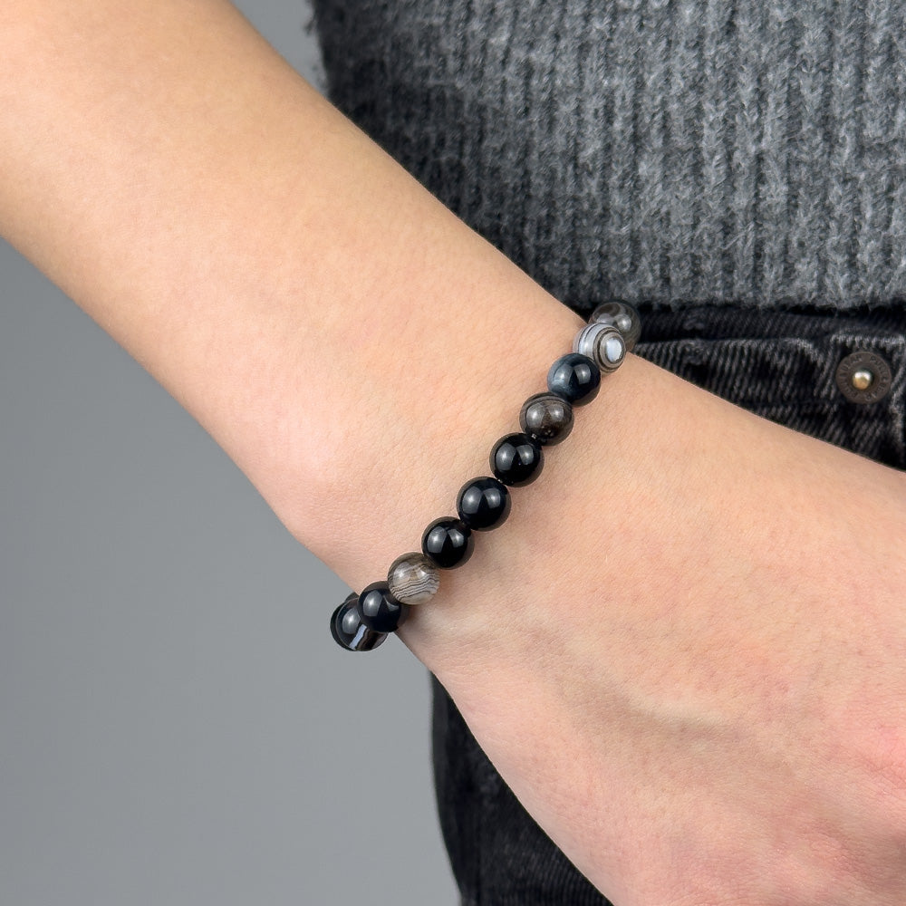 Agate Bracelet 8MM on a Cord
