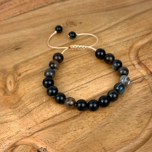 Agate Bracelet 8MM on a Cord
