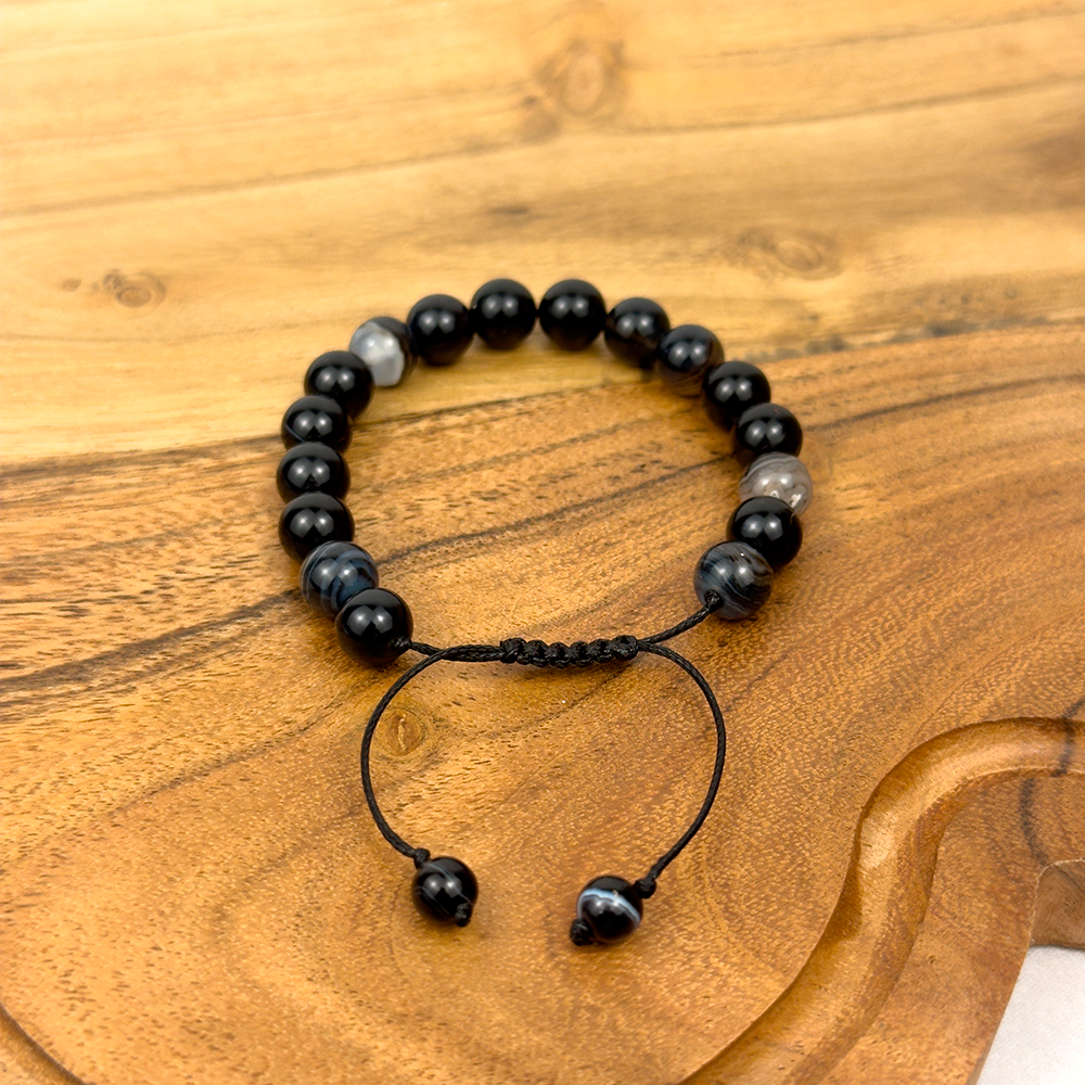 Agate Bracelet 8MM on a Cord
