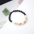 Obsidian Citrine Sunstone Bracelet