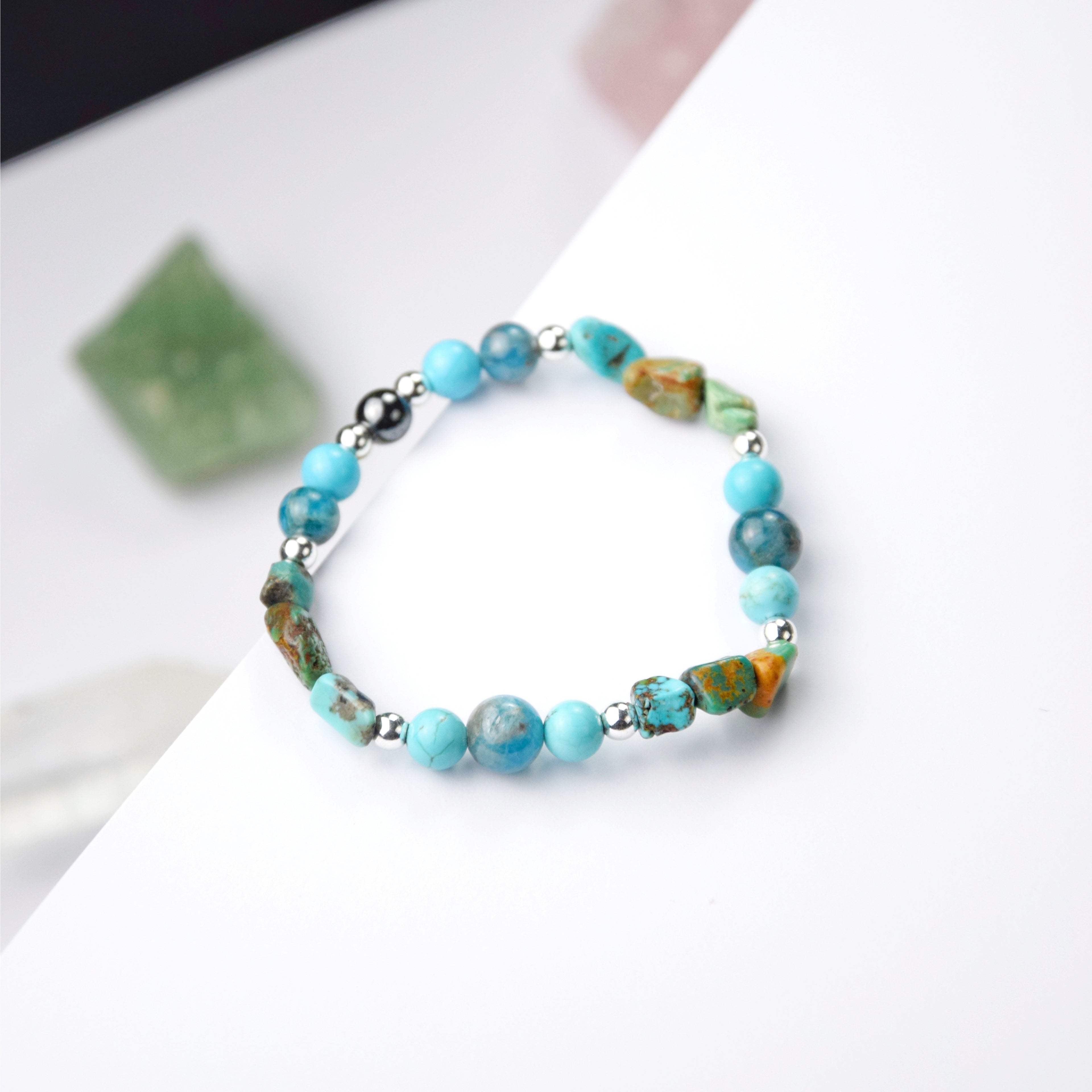 Turquoise Apatite Bracelet