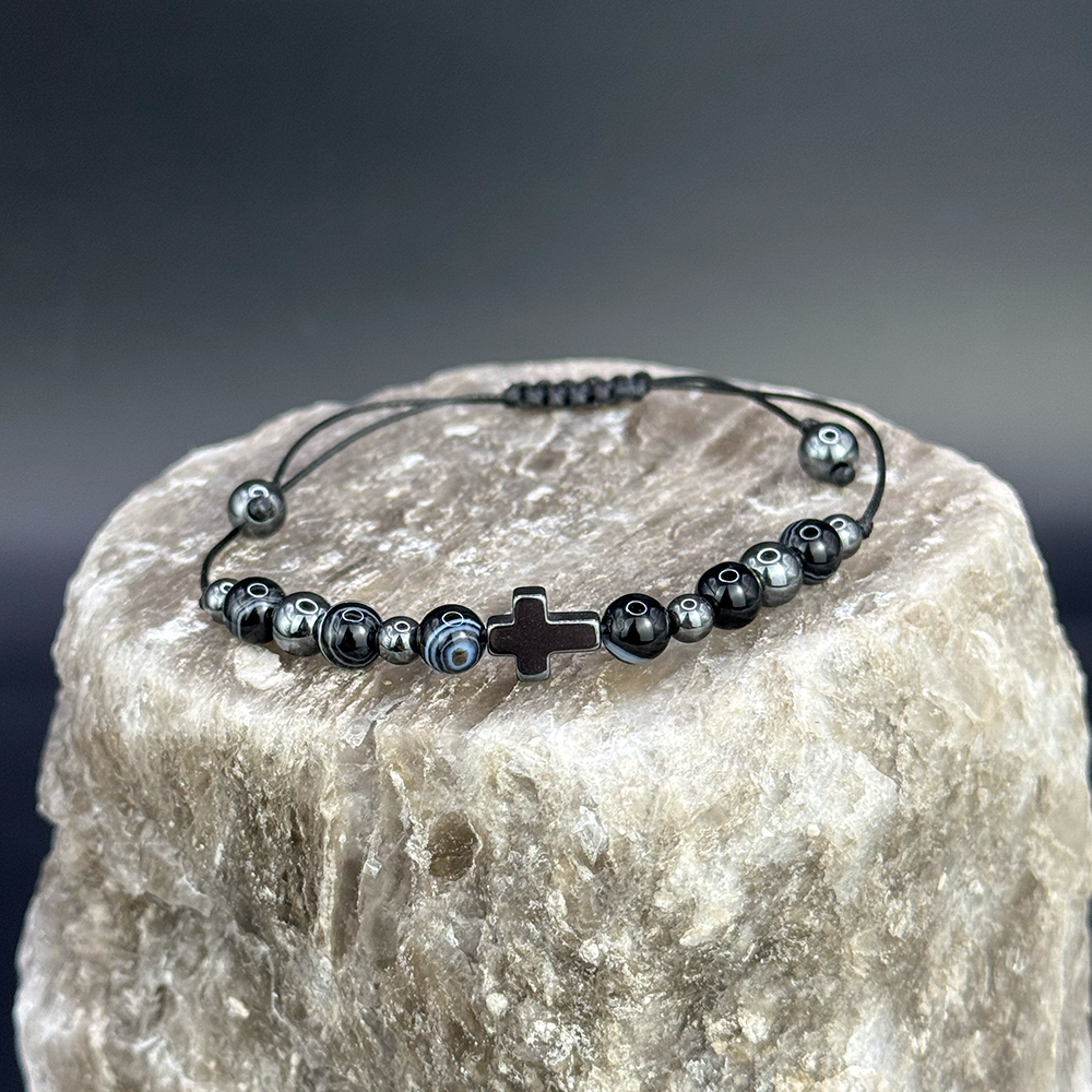Men’s Hematite Agate Bracelet