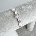 Howlite & Rose Quartz Bracelet on a Cord for Women
