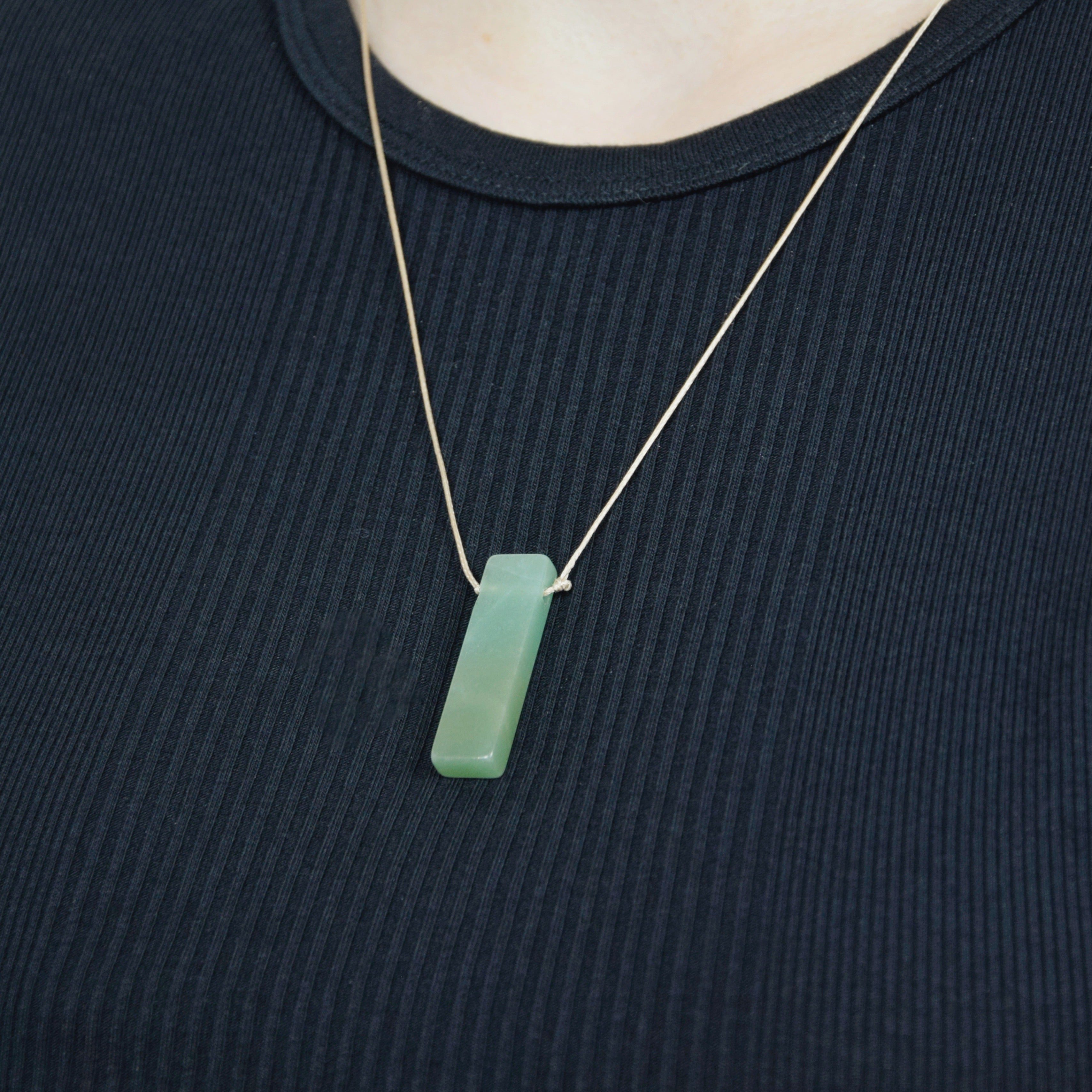 Natural Aventurine stone on an adjustable cord