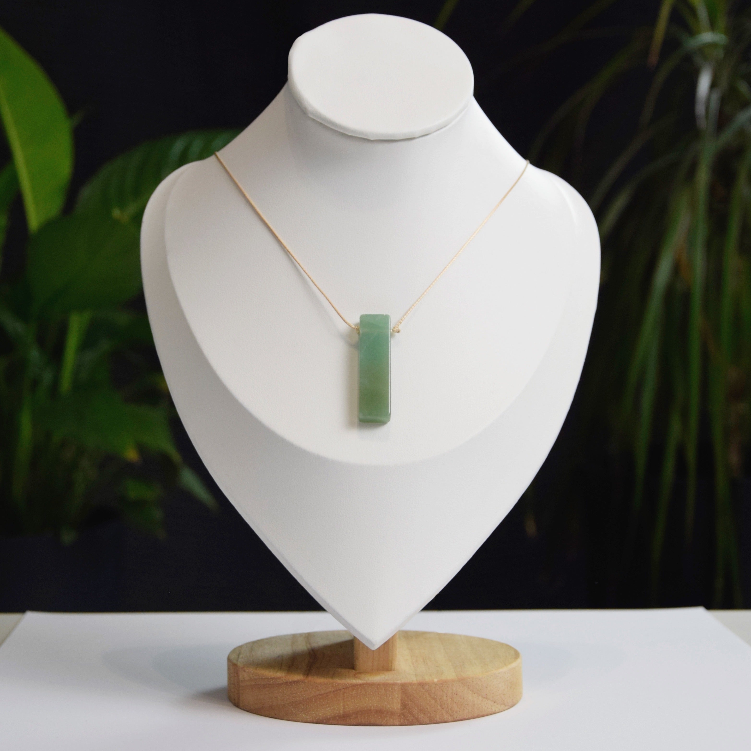 Natural Aventurine stone on an adjustable cord