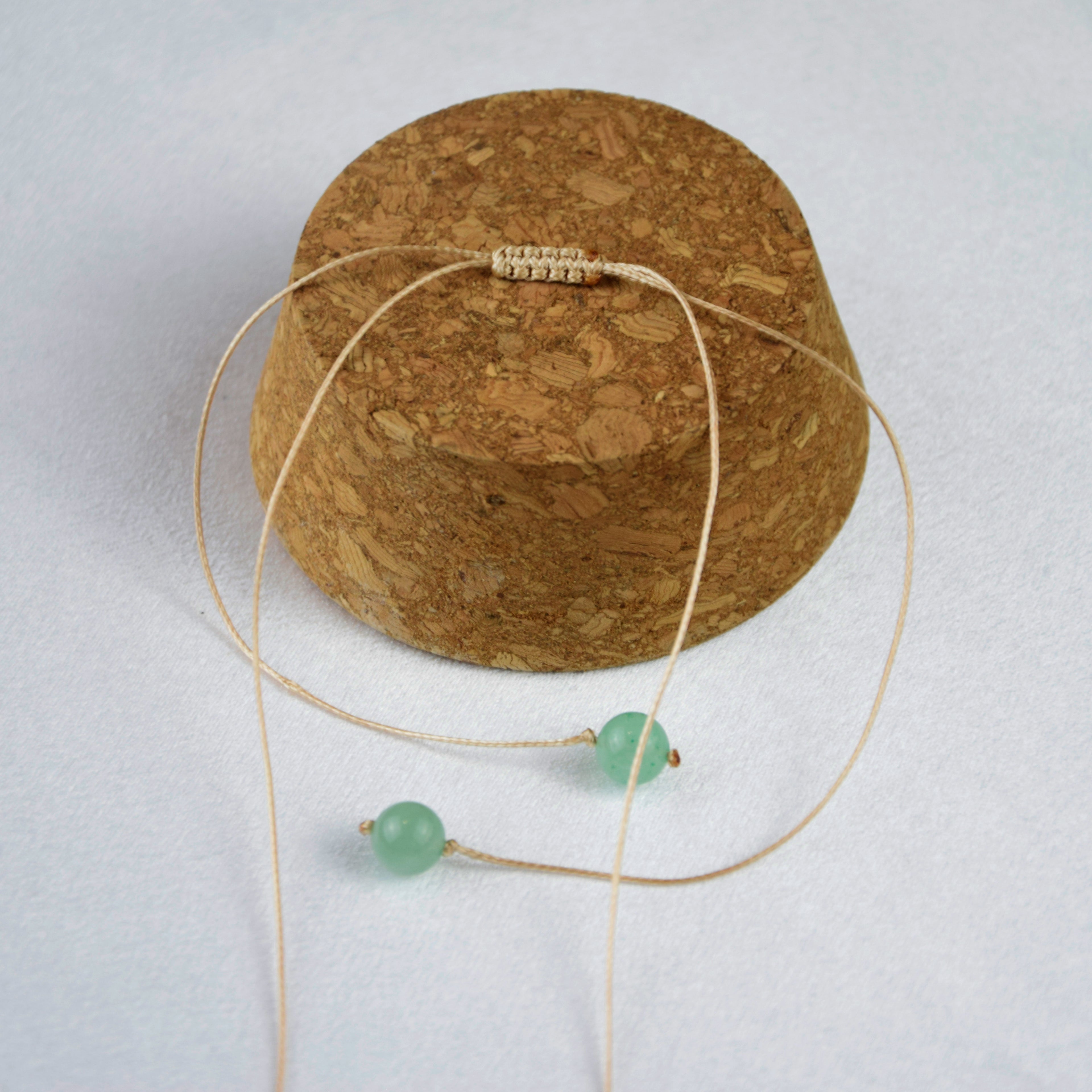 Natural Aventurine stone on an adjustable cord