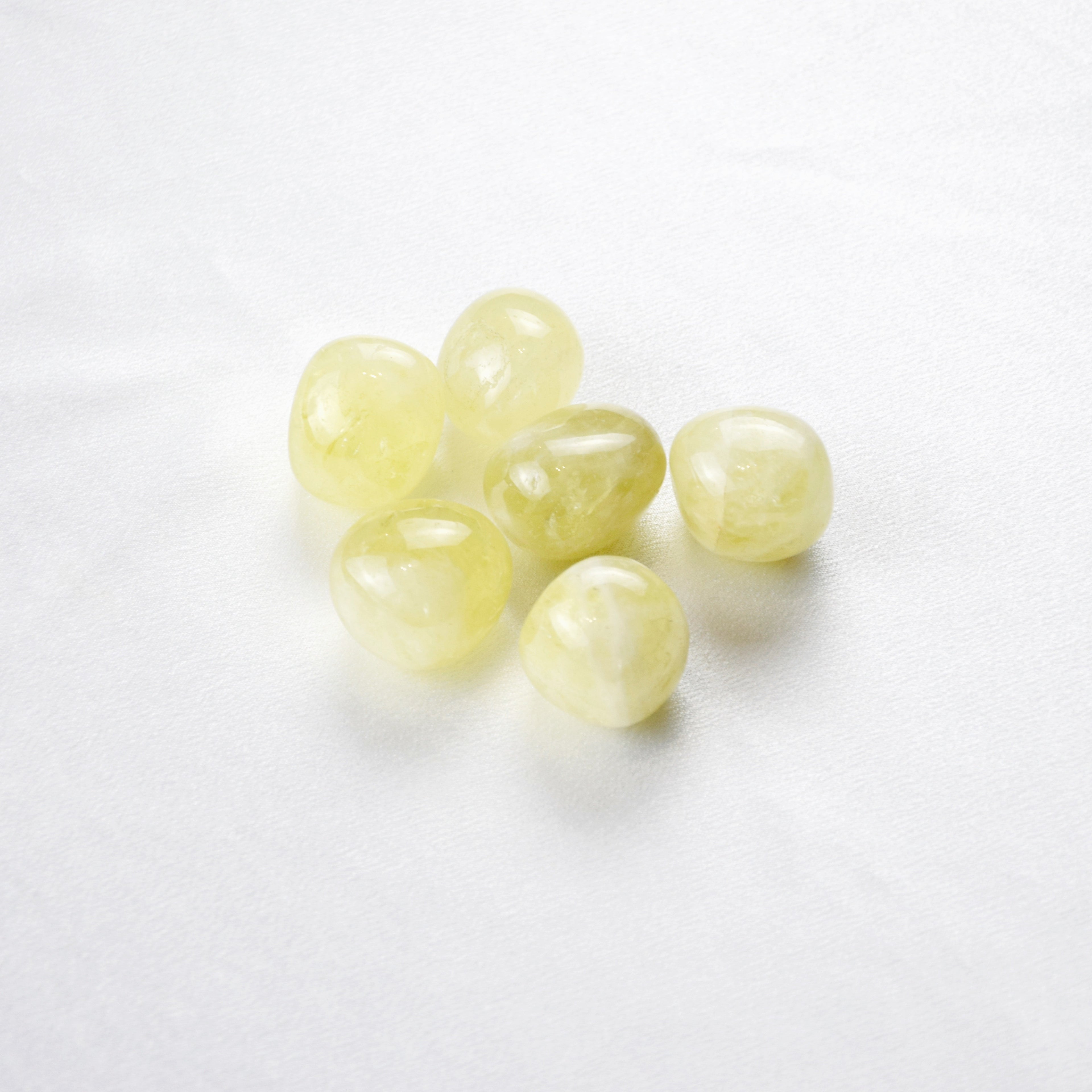 Natural Citrine stone on an adjustable white cord