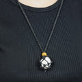 Natural Howlite stone on an adjustable black cord