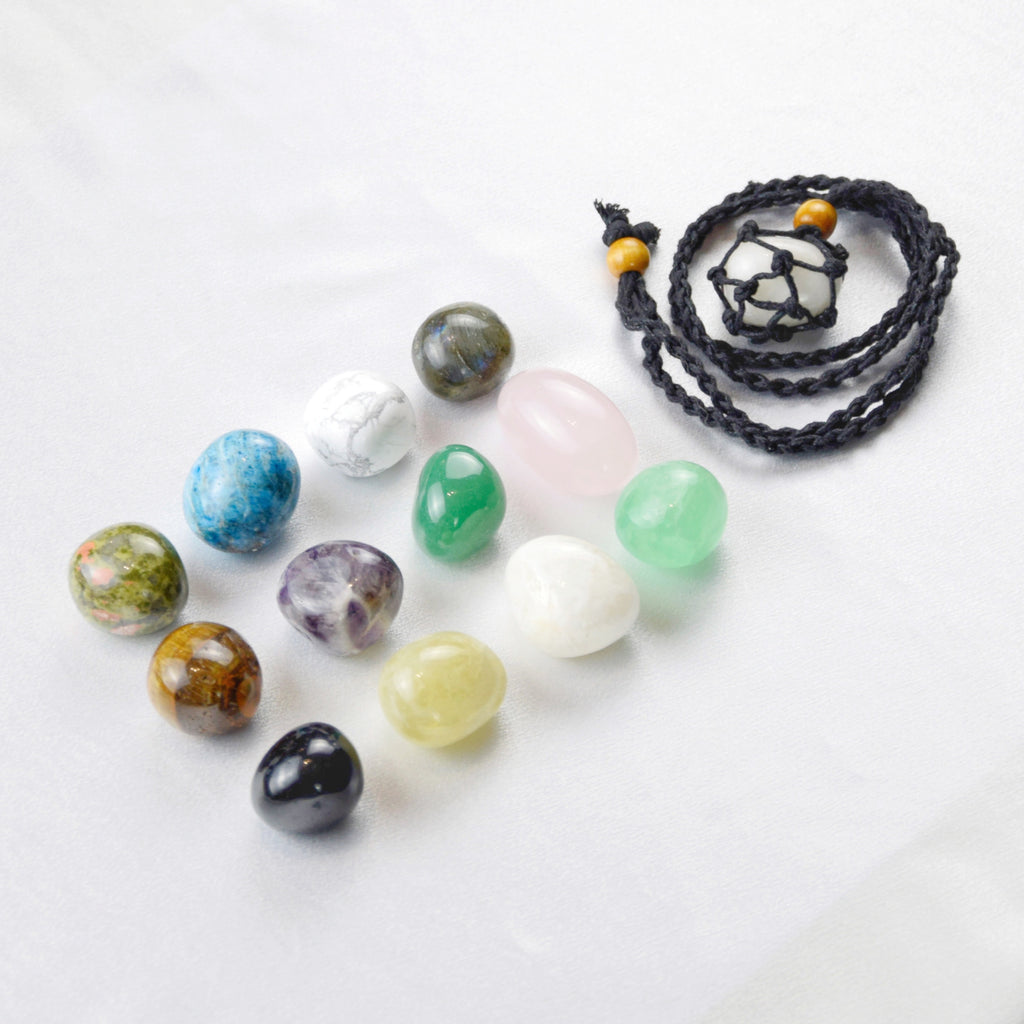 Natural Moonstone on an adjustable black cord