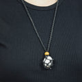 Natural Moonstone on an adjustable black cord
