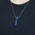 Natural Lapis Lazuli stone on an adjustable cord