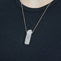 Natural Rose Quartz stone on an adjustable cord