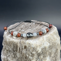 Men’s Labradorite Garnet Grey Jasper Bracelet