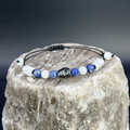 Men’s Lapis Lazuli Moonstone Black Quartz Bracelet