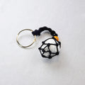 Keychain with a natural Howlite stone on a cord
