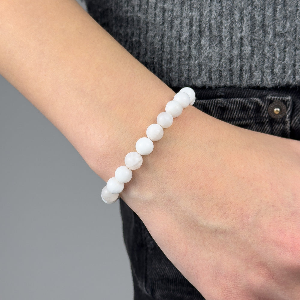 Moonstone Bracelet 8MM on a Cord