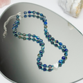 Apatite Lapis Lazuli Pearl Necklace on Chain