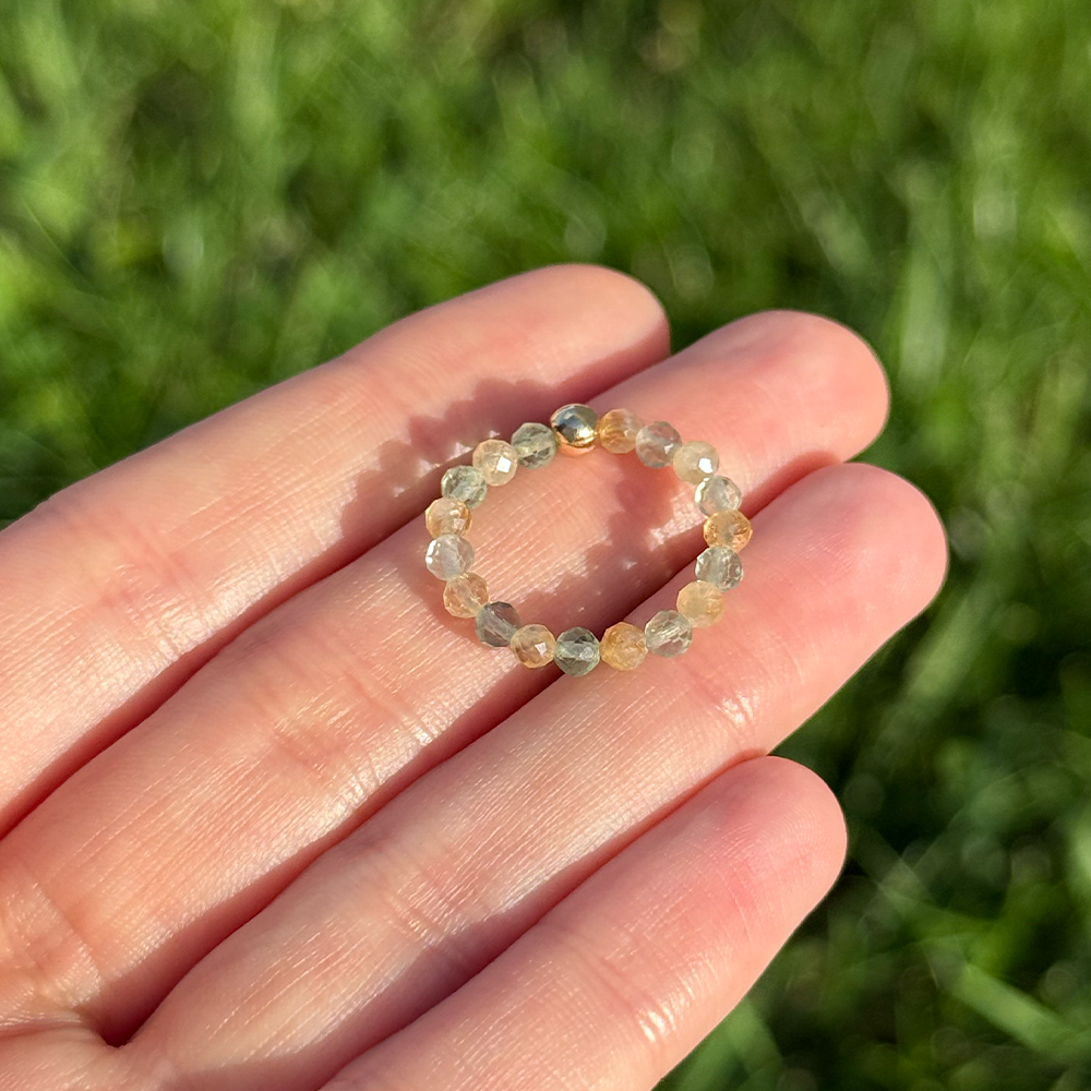 Citrine Fluorite Ring