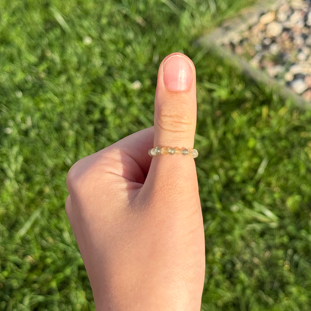 Citrine Fluorite Ring