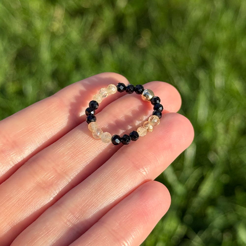 Tourmaline Citrine Ring