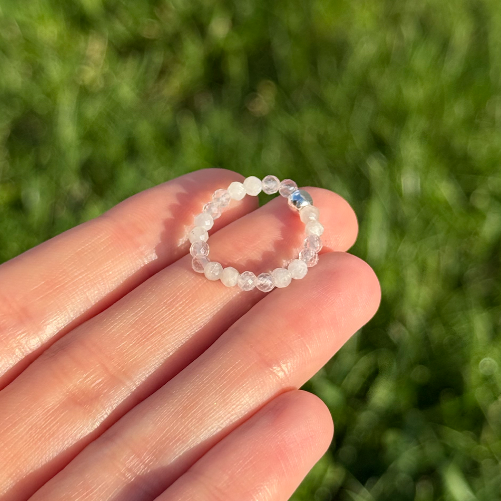 Rose Quartz Moonstone Ring