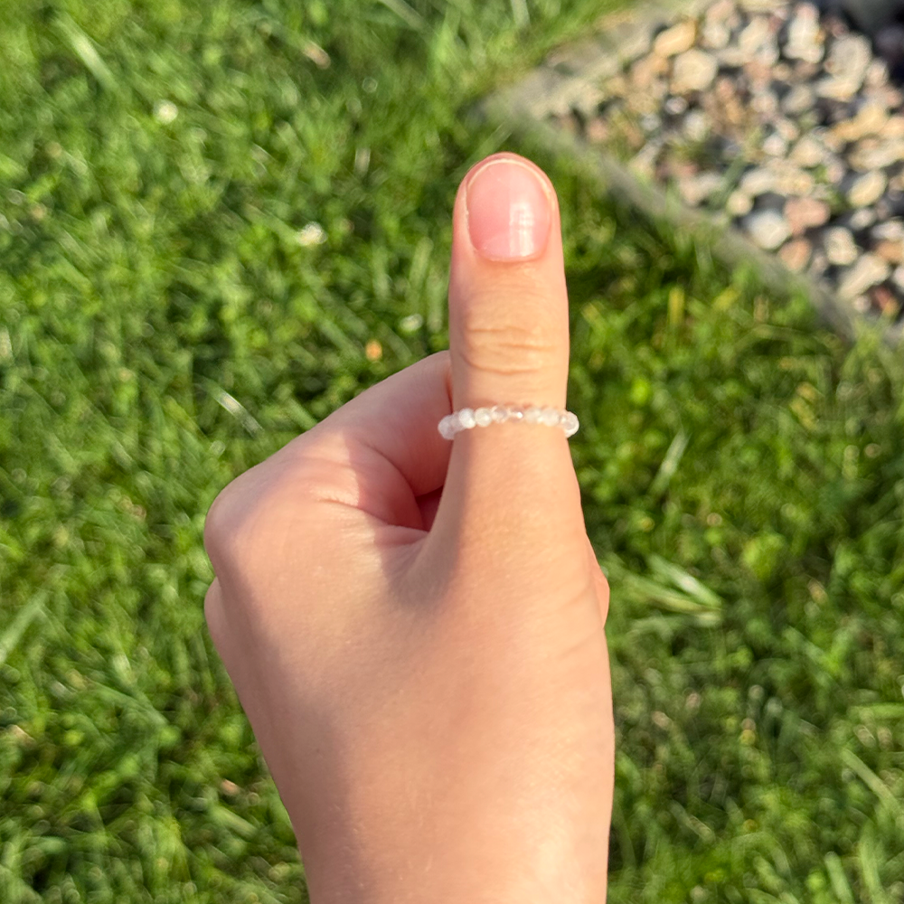 Rose Quartz Moonstone Ring