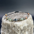 Men’s Pyrite Prehnite Unakite Bracelet