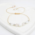 Bracelet made of Rose Quartz and Moonstone stones
