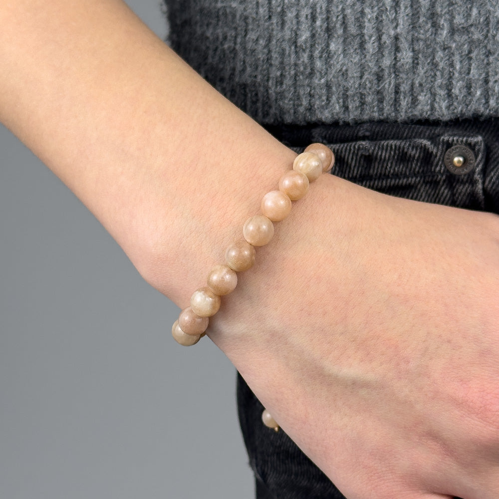 Sunstone Bracelet 8MM on a Cord
