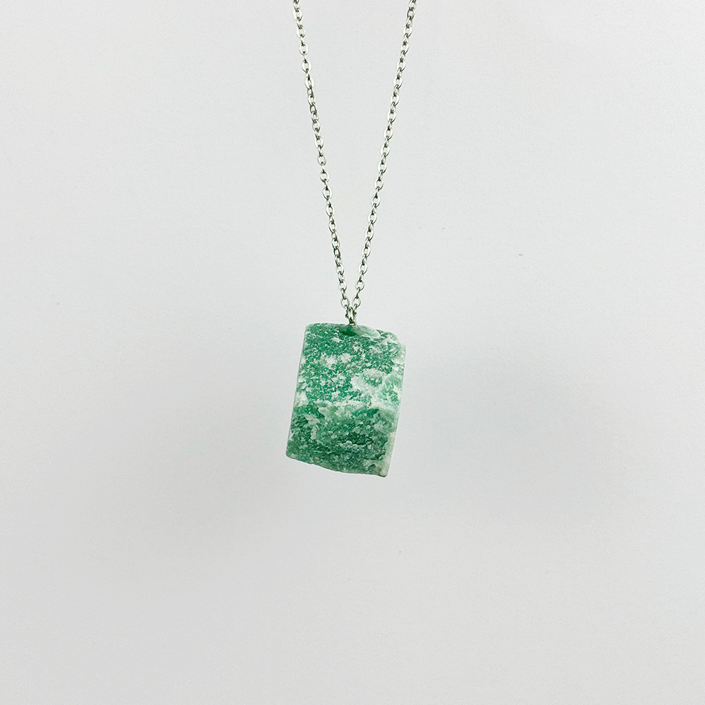 Raw Aventurine stone on a chain