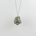 Raw Labradorite stone on a chain