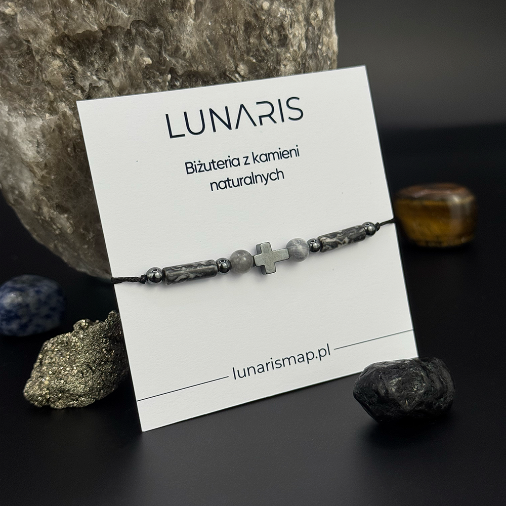 Men’s Grey Jasper Labradorite Bracelet