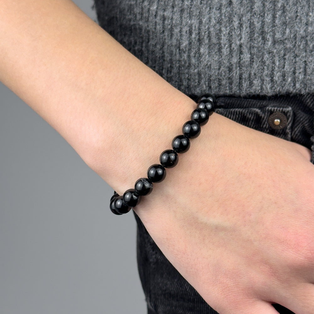 Tourmaline Bracelet 8MM on a Cord
