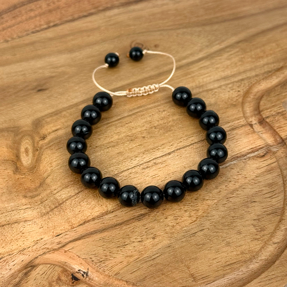 Tourmaline Bracelet 8MM on a Cord
