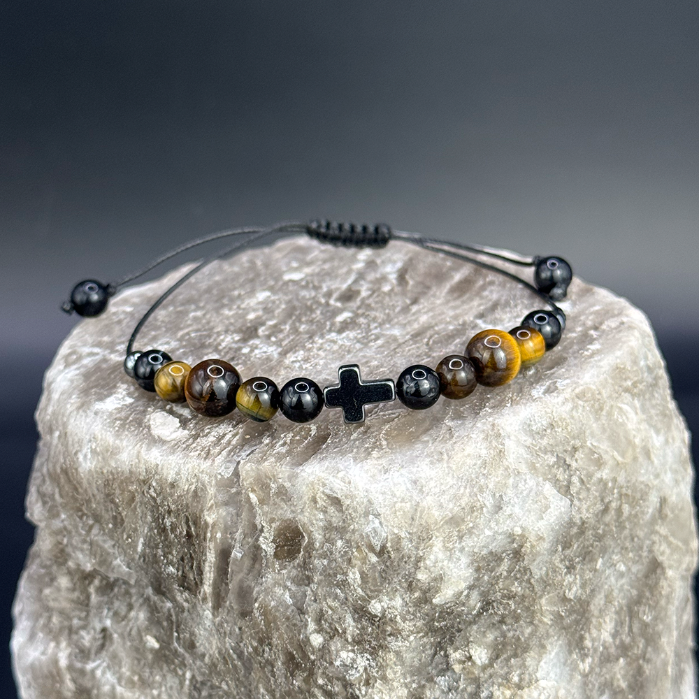 Men’s Tourmaline Tiger Eye Bracelet