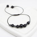 Bracelet made of Lava Stone and Tourmaline stones